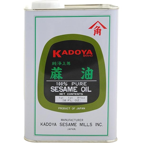 Amazon.com: Kadoya Pure Sesame Oil, 56-Ounce Cans (Pack of 2